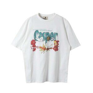 Purey Ghost Elf Print Short Sleeve White